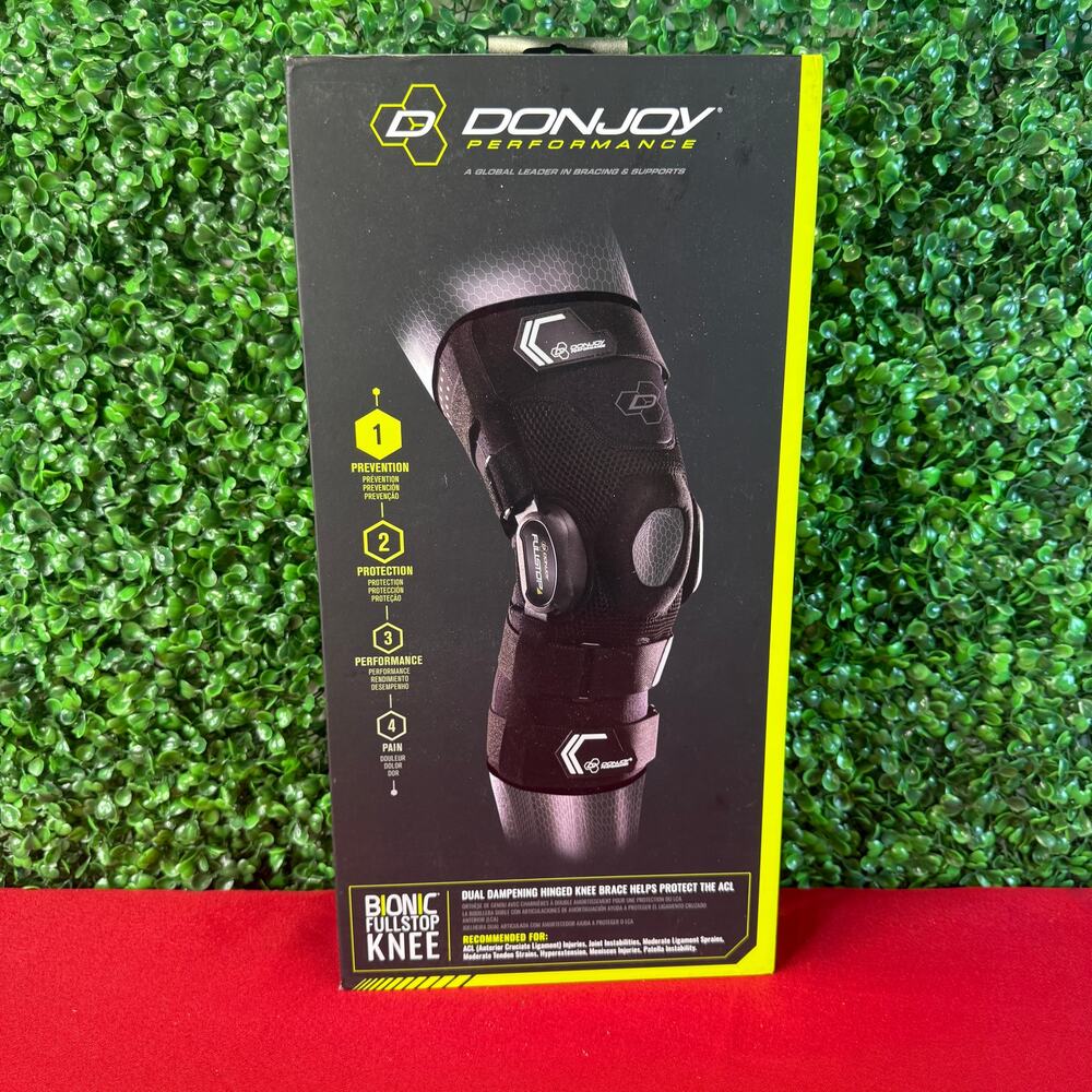 DonJoy Performance Bionic Fullstop Knee Brace ACL Hyperextension EUC Size Large